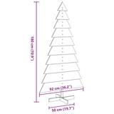 thumbnail of vidaXL Weihnachtsbaum Holz zum Schmücken 180 cm Massivholz Kiefer
