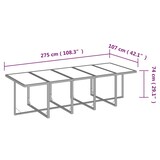 thumbnail of vidaXL 15-tlg. Garten-Essgruppe mit Kissen Poly Rattan Braun