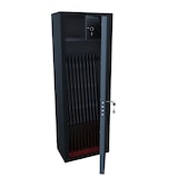 thumbnail of Armadio Portafucili Armi Blindato Fuciliera In Acciaio Cassetto Tesoretto Con Serratura Chiave A Doppia Mappa Cassaforte Sicura Grigio Scuro 10 Posti