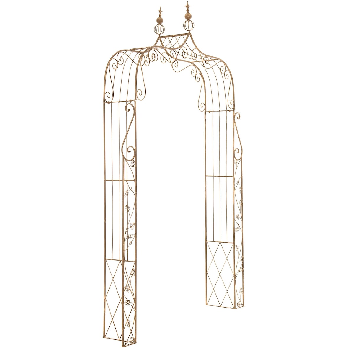 Arche à rosiers Aurora Marron antique