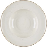 thumbnail of Assiette à pâtes, série Kaszub, couleur crème, mouchetée de brun, Ø 240 mm