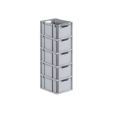 thumbnail of PROREGAL SparSet 5x Eurobox NextGen Economy, Griffe offen, HxBxT 22x30x40cm, 20 Liter, Eurobehälter, Box, Transportbehälter