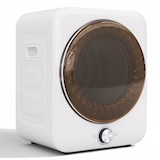 thumbnail of Merax Mini-Ablufttrockner 3 kg, 1350 W, 8 Programme, NTC-Sensor, Edelstahl-Trommel, wandmontierbar, 65 dB, Doppelfilter, 53.5×42×65 cm, Weiß