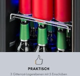 thumbnail of Beerlager 56 Getränkekühlschrank 56l 20 Fl. Glastür Touch-Bedienfeld Edelstah Silber
