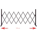 thumbnail of Décoshop26 - Barrera de malla tipo tijera rejilla extensible de protección para animales aluminio marrón altura 103 cm ancho 04_0003378