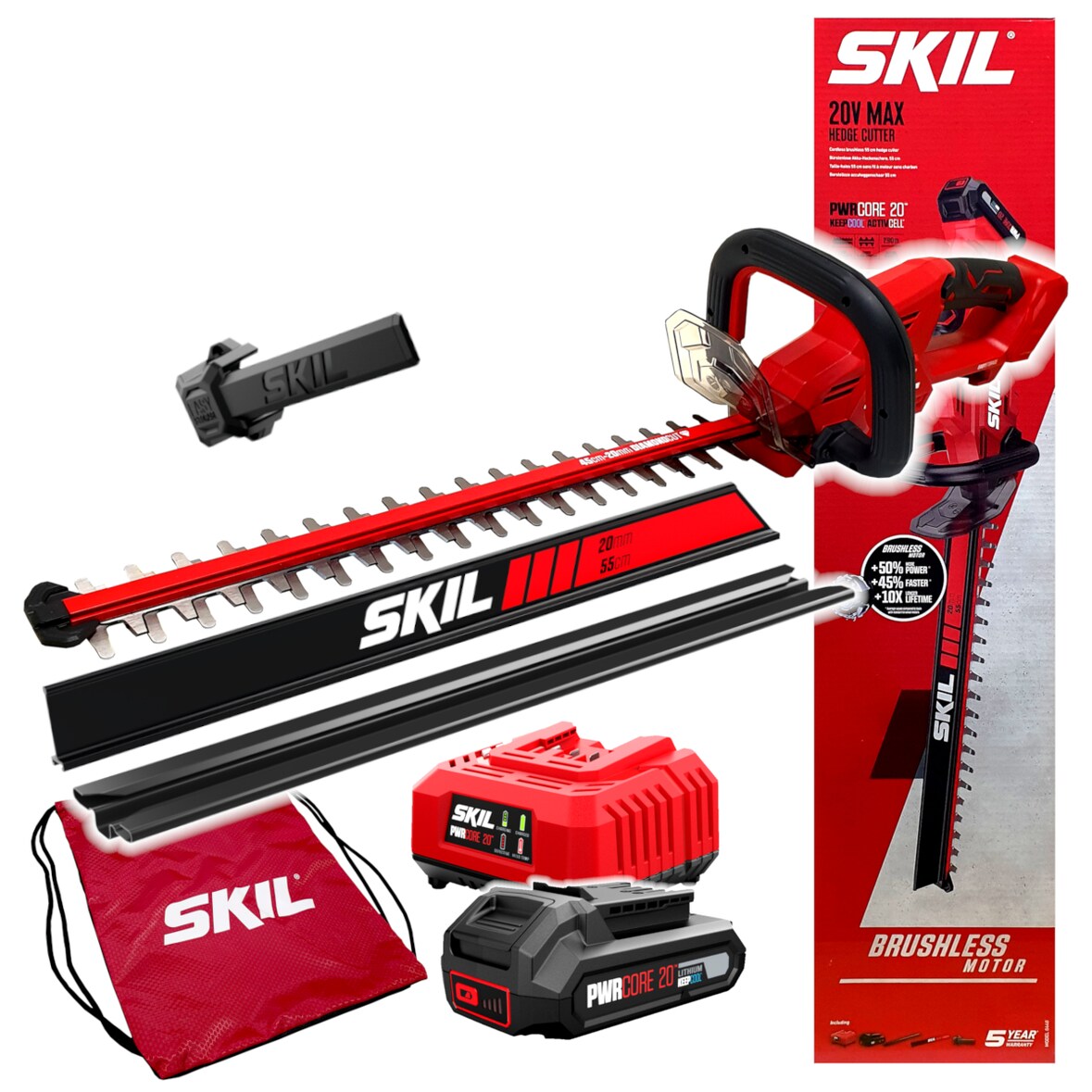 Akku Heckenschere Skil 20V 0440 AA 55cm (1x2,0Ah