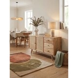 thumbnail of Design Sideboard 140x75x40 cm Mango Massivholz / Rattan, Kommode 3 Schubladen, Hoher Kommodenschrank Holz Massiv, Standschrank Wohnzimmer, 2