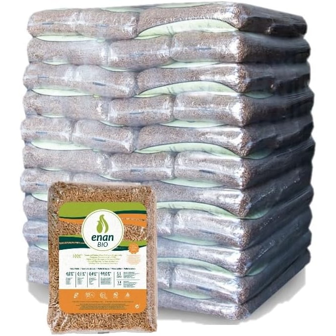 ENAN Bio - Palet de 70 Sacos de Pellets de 15 Kilos EN Plus A1 (1050kg)