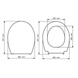 thumbnail of Aloni WC Sitz Toilettendeckel mit Softclose Absenkautomatik Weiß