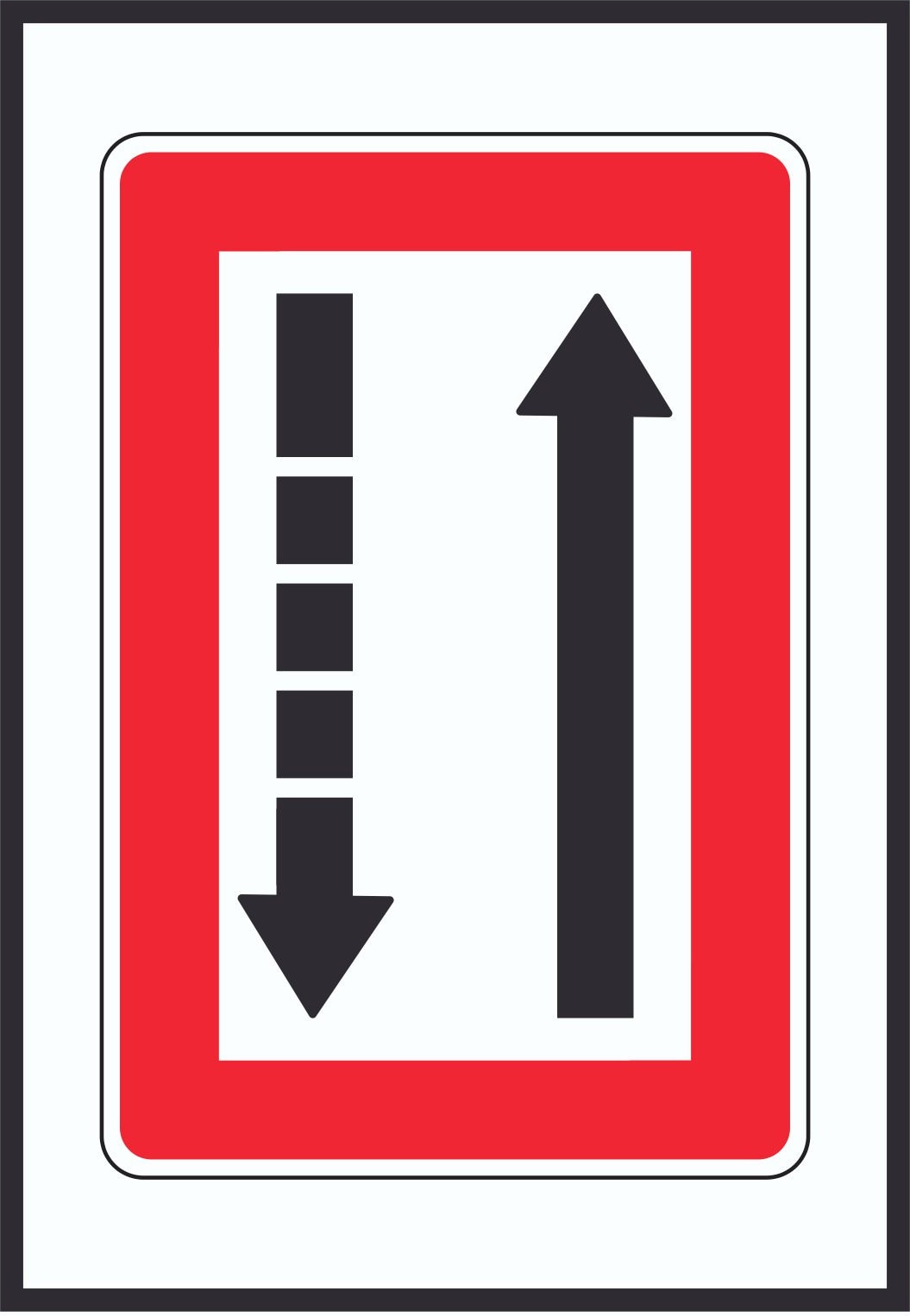Fahrwasserseite an Steuerbordbord halten Symbol A3 (297x420mm)