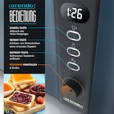 thumbnail of Arendo 4-Scheiben-Toaster mit Restzeitanzeige, Langschlitz-Toaster, Auftaufunktion, 6 Stufen, Blau