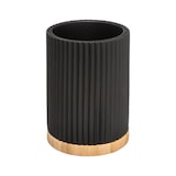 thumbnail of Brosse WC avec support en résine Noir charbon
