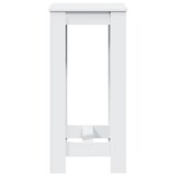 thumbnail of Mesa alta de bar madera de ingeniería blanca 51x50x103,5 cm