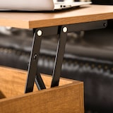 thumbnail of HOMCOM Mesa de Centro Elevável Mesa de Café Versátil com Armazenamento Oculto Pés de Metal para Sala de Estar Sala de Jantar 90x60,5x45,5cm Teca