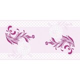 thumbnail of MANK Tischläufer Airlaid Clarissa in Violett, 40 cm x 24 m, 1 Stück - Tischtuch Tischband Dahlien Blüten