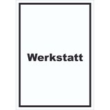 thumbnail of Werkstatt Schild mit Text Handwerk Reparatur hochkant A3 (297x420mm)