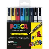 thumbnail of Faber Castell Marker UNI POSCA PC-3M 0,9-1,3 6+2