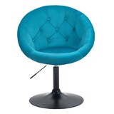 thumbnail of SVITA HAVANNA Sessel Lounge Clubsessel Barhocker Drehsessel Retro Samt Petrol