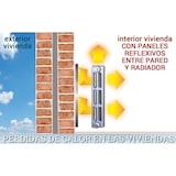 thumbnail of Panneau réfléchissant en mousse pour radiateurs (100x60cm) - Isolation thermique réfléchissante, réduit la perte de chaleur à travers le mur