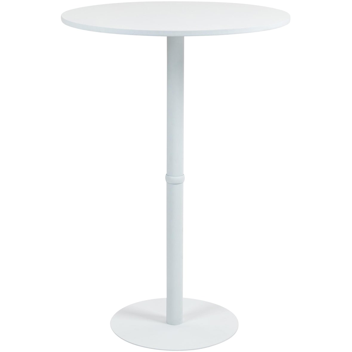 Statafel Hereford rond wit/wit/75 cm