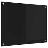 thumbnail of vidaXL Keuken Achterwand Zwart 80 x 60 cm gehard glas