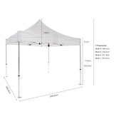 thumbnail of Carpa Cenador Plegable Profesional Aluminio Expert 4x4 Negro | Estructura Hexagonal 40x40x1,6 mm | Resistente para Exterior e Eventos