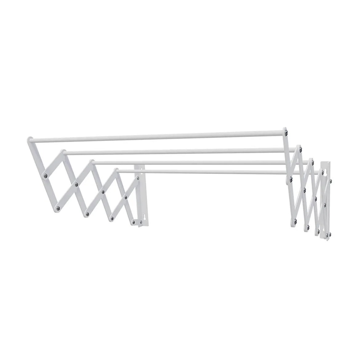 WellHome - Stendibiancheria da parete estensibile in metallo 60 cm x 3 m