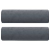 thumbnail of vidaXL 3-Sitzer-Sofa mit Zierkissen Dunkelgrau 180 cm Samt