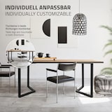 thumbnail of ML-Design Tischkufen 2er Set ARROW 44x72 cm Schwarz | V-Form Stahl, Industrial Design, Tischgestell Esstisch Schreibtisch