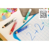 thumbnail of STABILO 4 crayons marqueurs MARKdry + 1 taille-crayon + 1 chiffonnette