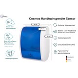 thumbnail of SET: Handtuchrollenspender SENSOR, berührungslos, Blanc Cosmos verschied. Farben + 2 Handtuchrollen PREMIUM TAD - PRODUKTSET