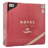 thumbnail of 500 Servietten bordeaux weinrot `ROYAL Collection` 1/4-Falz 40 x 40 cm Stoffoptik