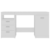 thumbnail of Bureau Blanc 140x50x76 cm Bois d’ingénierie Modèle Atlas Office Panorama
