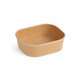 thumbnail of RyanPack Rechteckige Salatschale aus Pappe – Take-away Schale – Braun – 1000 ml – 300 Stück (Karton)