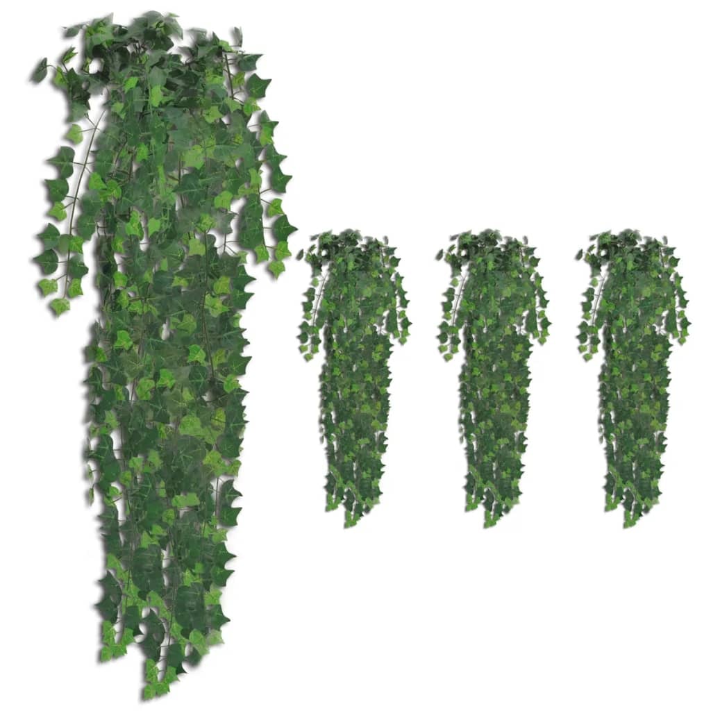 Décoshop26 - Cespugli di edera artificiale 4 pezzi verde 90 cm DEC022050