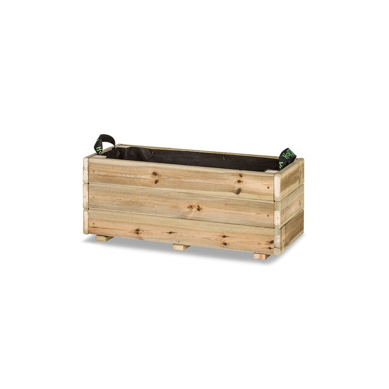 HORTALIA Jardinera de Madera para Exterior GHIO KD 70X30X30