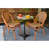 thumbnail of SIT Möbel Bistrotafel rond | wit marmeren blad met chromen onderstel | zwart gietijzeren frame | B 57 x D 57 x H 71 cm | 09996-11 | Serie THIS & THAT