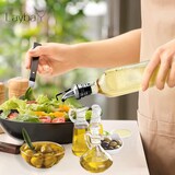 thumbnail of Pico para botellas en plata brillante con tapa de plástico en juego de 10