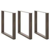 thumbnail of Helloshop26 - Juego de 3 patas de mesa en forma de U para mesa de oficina y comedor 80 x 72-73 cm en acero natural 02_0057447