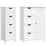 thumbnail of Helloshop26 - Mobiletto da bagno 30 x 30 x 82 cm mobile contenitore con cassetti stile moderno per bagno soggiorno cucina bianco 12_0006491