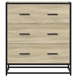 thumbnail of vidaXL Sideboard Sonoma-Eiche 68x35x76 cm Holzwerkstoff und Metall