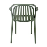thumbnail of Lot de 4 fauteuils en plastique vert olive