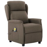 thumbnail of vidaXL Massagesessel mit Kissen Taupe 93,5 x 67,5 x 101,5 cm Stoff