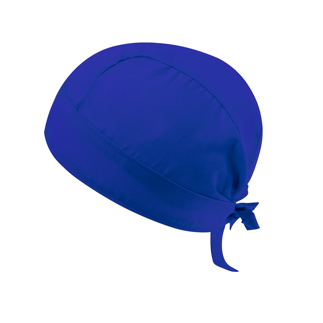 Bandana blu con lacci regolabili