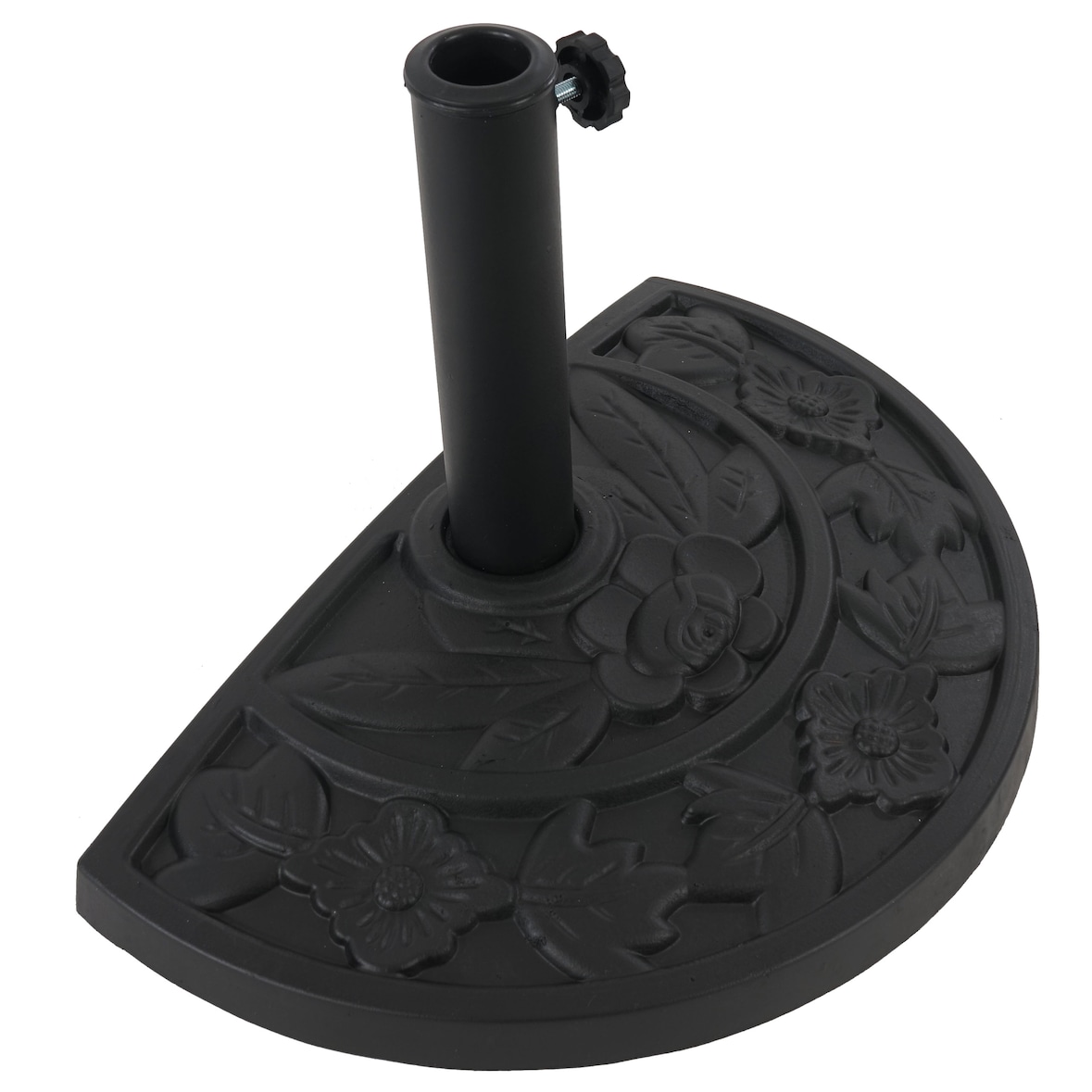 Halfronde parasolvoet Parla, parasolvoet parasolvoet, gegoten look