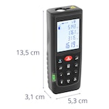 thumbnail of Steinberg Laser-Entfernungsmesser - bis 70 m - 1,5 mm Genauigkeit - Bluetooth - IP54 - Wasserwaage