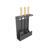 thumbnail of Juego de herramientas para chimenea de 3 piezas en acero y madera - Juego 3 L