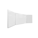 thumbnail of Tableau Blanc Emaillé Scolaire Type Triptyque avec Cadre en Aluminium 150x100cm//300cm