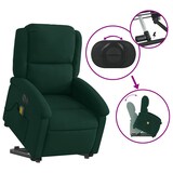 thumbnail of vidaXL Massagesessel mit Aufstehhilfe Elektrisch Dunkelgrün Samt