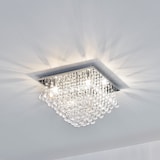 thumbnail of Helloshop26 - Plafon luminária de teto alumínio cristal artístico 38 x 38 cm cromado e branco 03_0003212